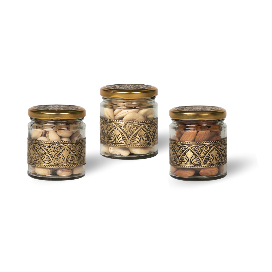 Classic Dry Fruit Tray with 6 Bottle-600g