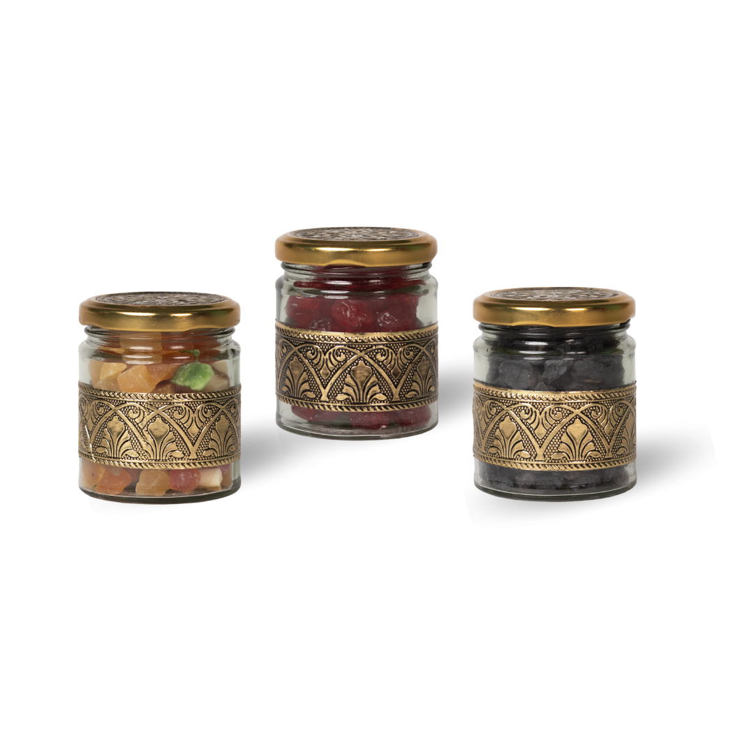 Classic Dry Fruit Tray with 6 Bottle-600g