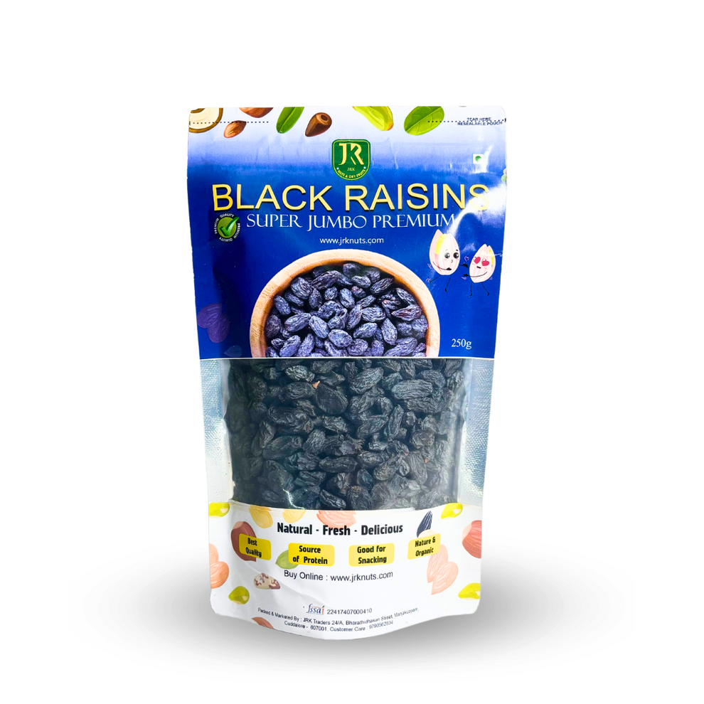 Black Raisins With Seeded Jumbo-250g – JRK Traders
